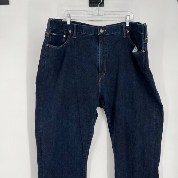 Polo Ralph Lauren Men's Hampton Relaxed Straight Jeans 48x32 Dark Wash Denim - Picture 2 of 9
